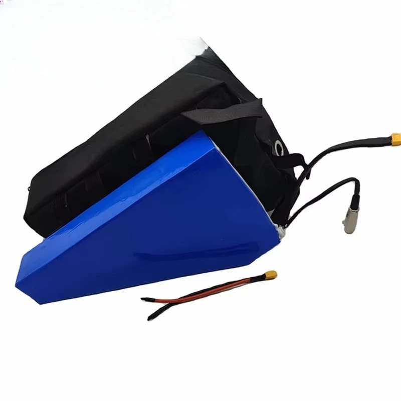 Ebike Battery 52V 20Ah Triangle Pack - แบตเตอรี่ทรงสามเหลี่ยม 18650 สำหรับจักรยานไฟฟ้า 24V 36v 48v