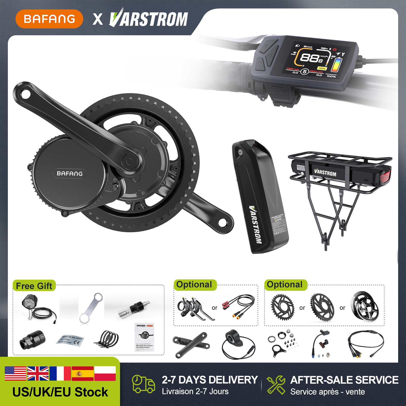 [US Direct] ชุดมอเตอร์ขับเคลื่ - Bafang Bbshd 1000W Conversion Kit บทวิจารณ์และราคา