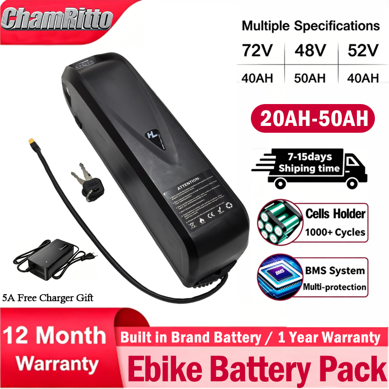 แบตเตอรี่จักรยานไฟฟ้า 72V60V 4 - Ebike Battery 48V 20Ah Hailong บทวิจารณ์และราคา