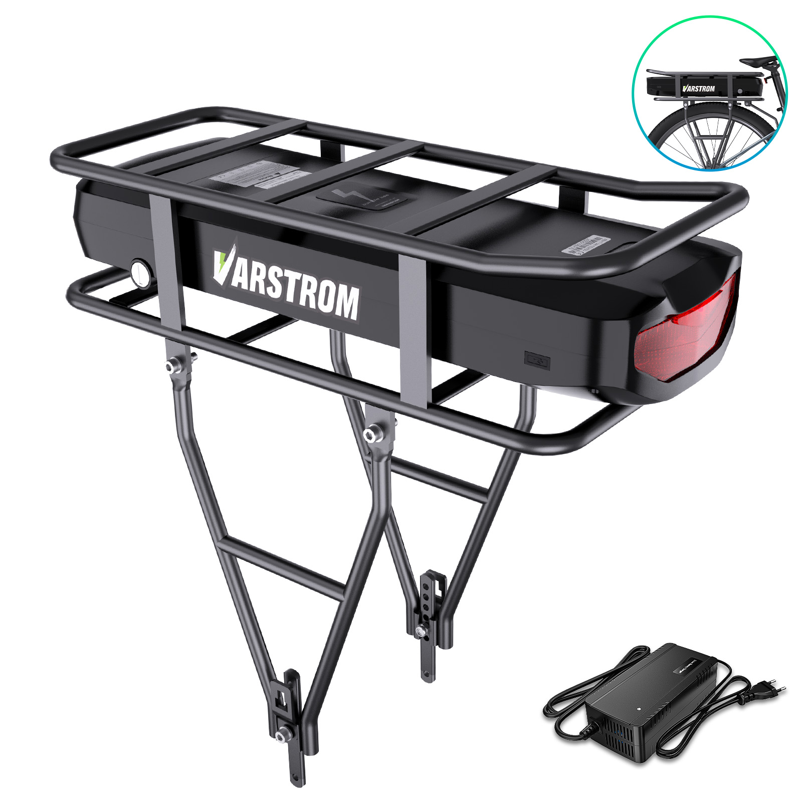 แบตเตอรี่จักรยานไฟฟ้าแบบติดตั้ - Ebike Battery 48V 20Ah Hailong บทวิจารณ์และราคา