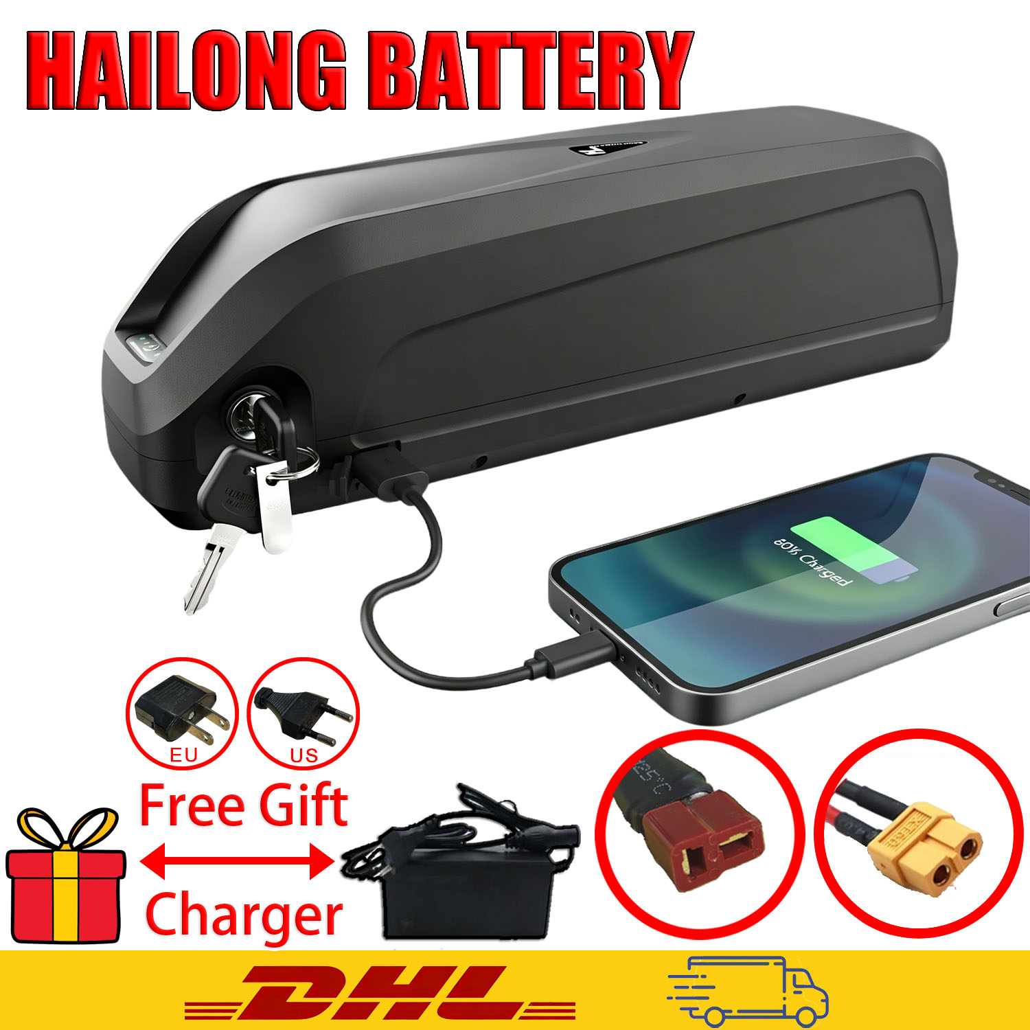 แบตเตอรี่จักรยานไฟฟ้า Hailong  - Ebike Battery 48V 20Ah Hailong บทวิจารณ์และราคา